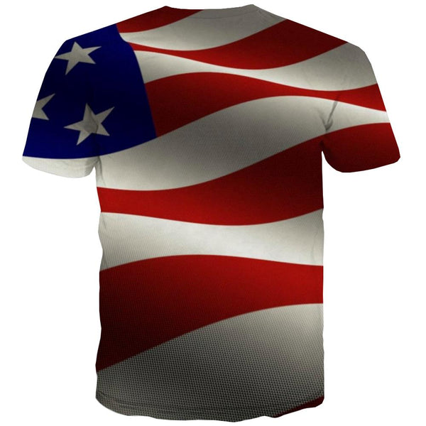 
USA T-shirt Men Flag T-shirts 3d Statue Tshirt Anime Country T shirts Funny
                