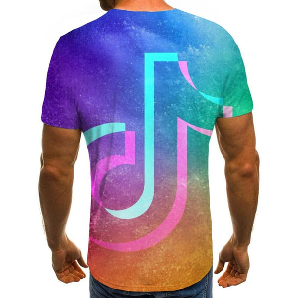 
Douyin T shirt Men Galaxy Tshirt Printed Music Tshirts Casual Colorful Anime Clothes
                