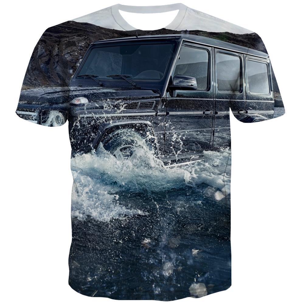 Jeep T-shirt Men Offroad T-shirts 3d car T-shirts Graphic Short Sleeve summer - KYKU