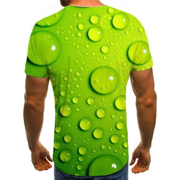 
Raindrop T-shirt Men Green Shirt Print Novel Funny T shirts Retro Tshirts Casual
                