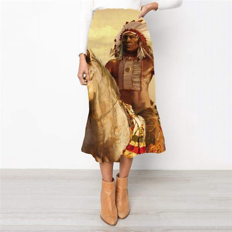 Indios Skirt Women Horse Skirt Ladies War School skirt Womens Clothing Casual - KYKU