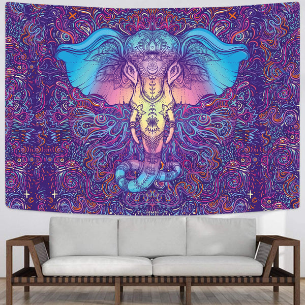 
Mandala Tapestry Psychedelic Tapestries Elephant Tenture Mandala meditation Wall Tapestry
                