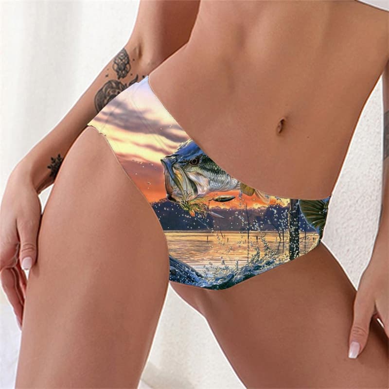 Fish Panties Women Tropical Pantys Ocean Tanga Tuna Sexy Animal Underwear