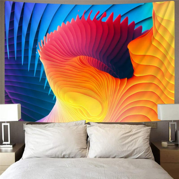 
Abstract Tapestry Psychedelic Tapestries Colorful Tenture Mandala Wall Hanging
                