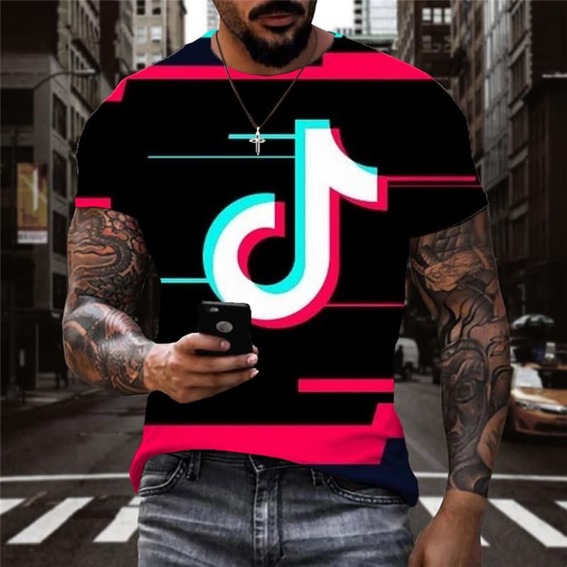 Music T-shirt Men Galaxy Tshirt Printed Party T-shirts 3d Douyin Anime Clothes