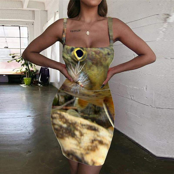 Animal Dresses Women Fishing Vestido Sexy Novel Sundress Womens Clothing - KYKU