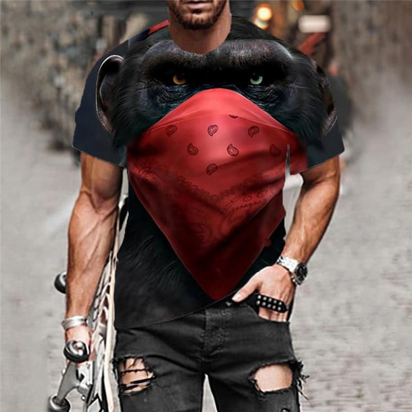 
Orangutan T shirt Men Animal Shirt Print Harajuku Anime Clothes Funny Tshirts Casual
                