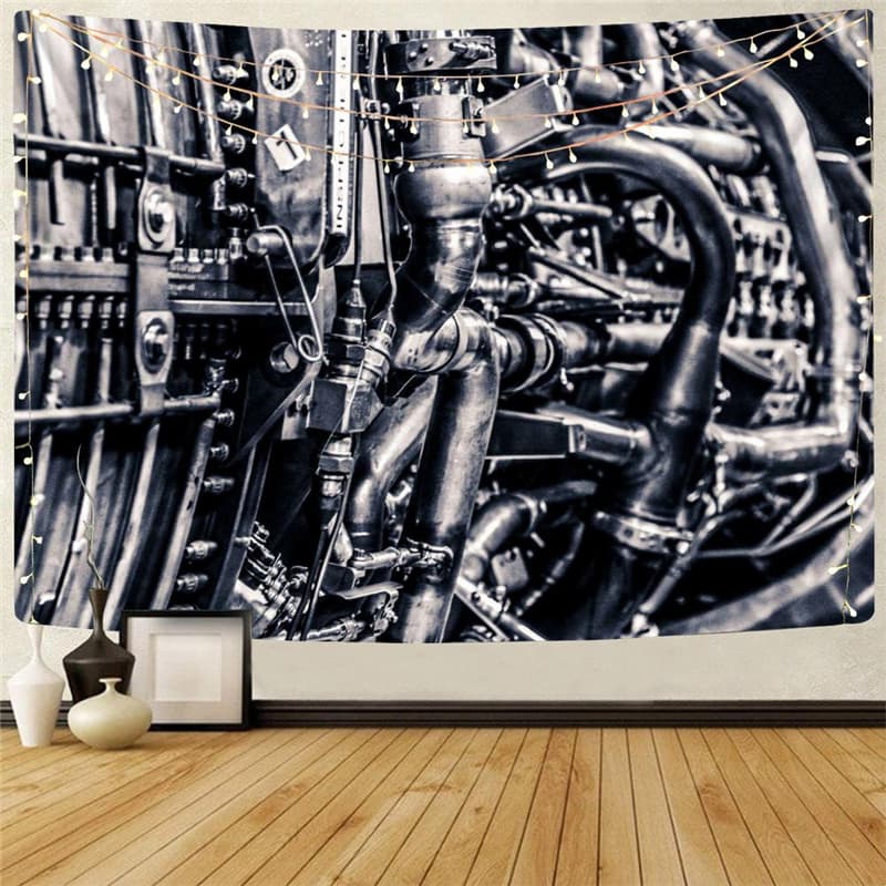 Metal Tapestry Engine Tapestries Gear Home Tapestrys Motorcycle Wall Tapestry