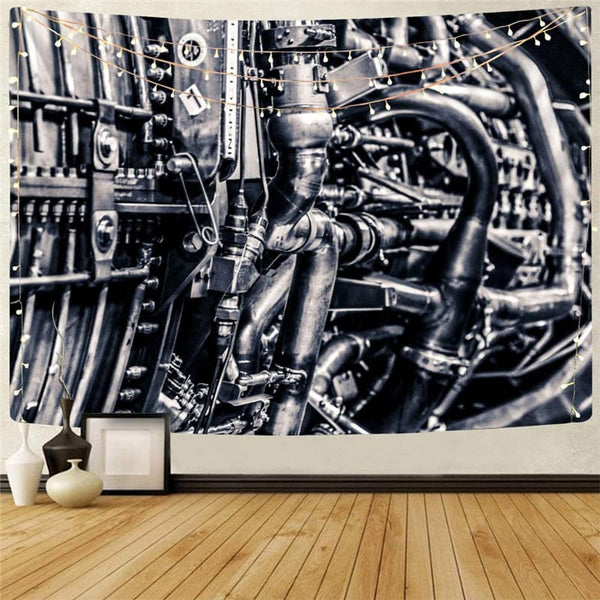 Metal Tapestry Engine Tapestries Gear Home Tapestrys Motorcycle Wall Tapestry