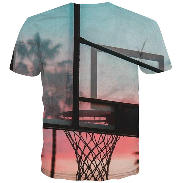 
Basketball T shirts Men Night View T-shirts Graphic Galaxy Tshirts Novelty City T shirts Funny
                