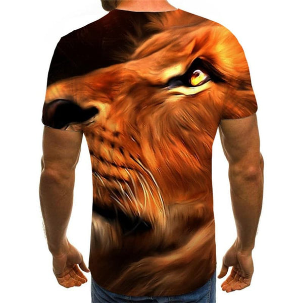 
Lion T-shirt Men Animal Tshirts Casual Abstract T-shirts 3d Street Tshirt Printed
                