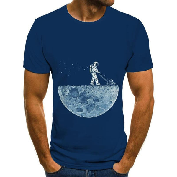 
Astronaut T-shirt Men Cherish Tshirts Casual Novel Anime Clothes Space Tshirt Printed
                