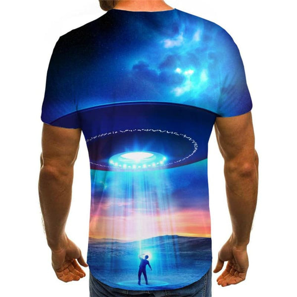 
Ufo T-shirt Men Galaxy Shirt Print Nebula Funny T shirts Harajuku Tshirt Printed
                