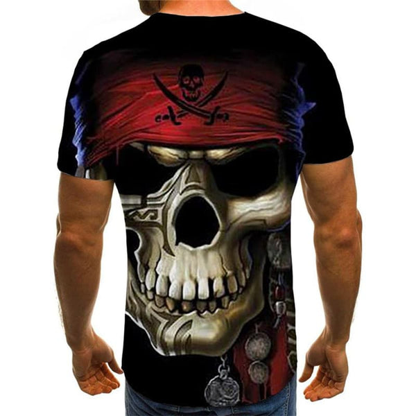 
Pirate T shirt Men Skull Anime Clothes Hip Hop Funny T shirts Mens Clothing
                