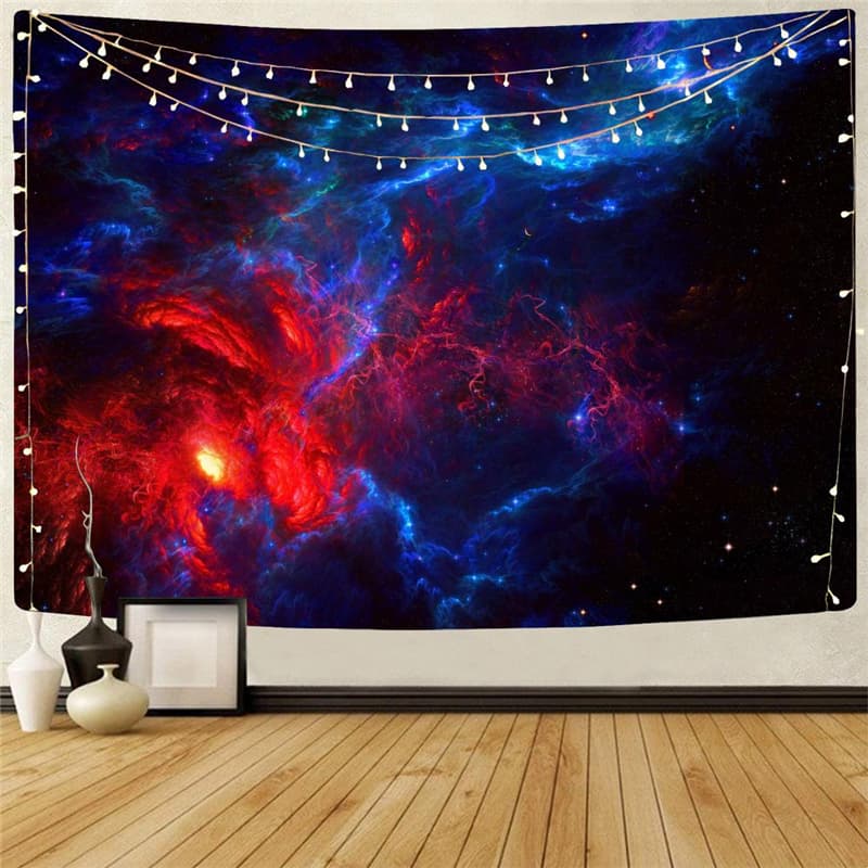 Galaxy Tapiz Space Home Tapestrys Universe Tenture Mandala Nebula Rug Wall