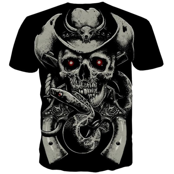 
Skull T shirt Men Snake Anime Clothes Animal Funny T shirts Hip Hop Shirt Print
                