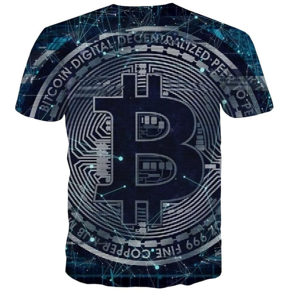 
Bitcoin T shirt Men Galaxy T-shirts 3d Abstract Shirt Print Retro Tshirts Casual
                