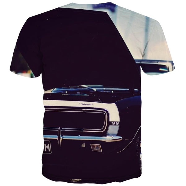 
Racing Car T shirts Men Metal Tshirts Casual City T shirts Funny Gray Shirt Print Retro T-shirts Graphic
                