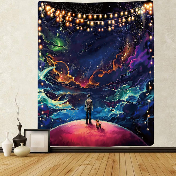 
fantasy Tapiz space Tenture Mandala Galaxy Wall Tapestry Psychedelic Rug Wall Fantasy Home Tapestrys moon Tapestries Glow undefined Starry sky undefined star undefined
                