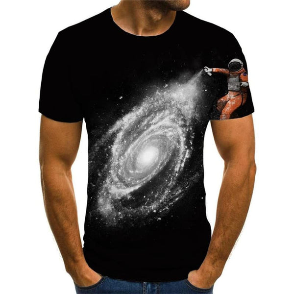 
Astronaut T shirt Men Galaxy Shirt Print Space Anime Clothes Black T-shirts 3d
                