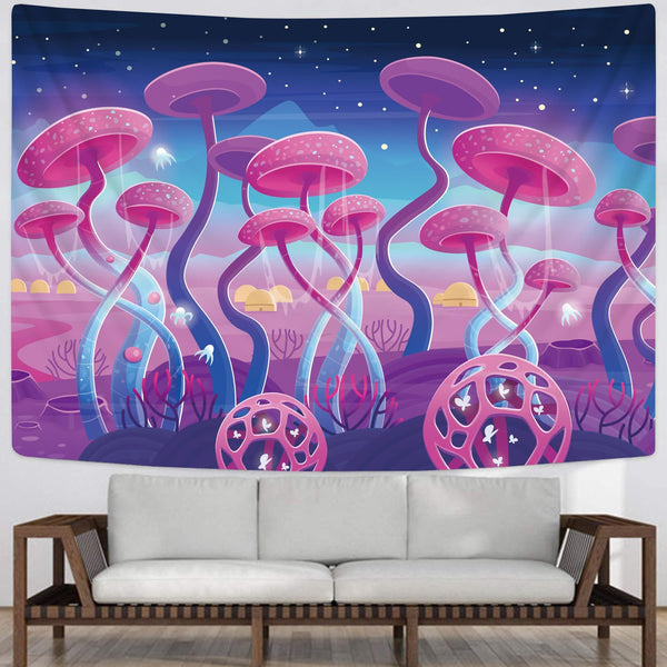 
mushroom Tapiz Fantasy space Rug Wall Psychedelic Home Tapestrys Jellyfish Tapestries
                