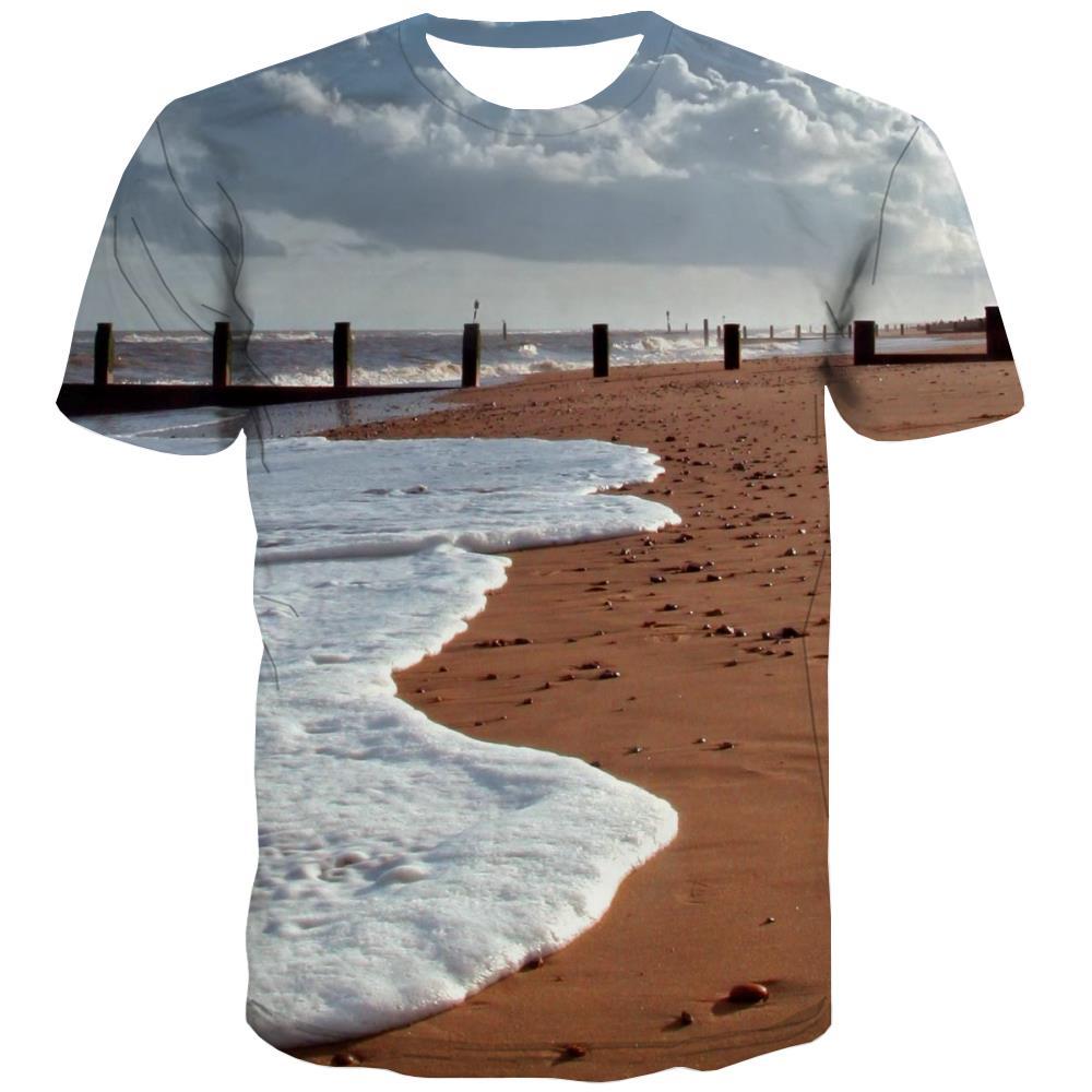 surf T-shirt Men The sea T shirts Funny sport Tshirt Anime Cool T-shirts Graphic - KYKU