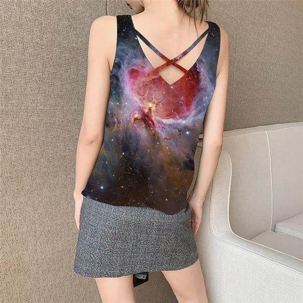 
Galaxy Tank Top Women Space Funny Top Universe Anime Clothes Nebula Tank Tops Casual
                