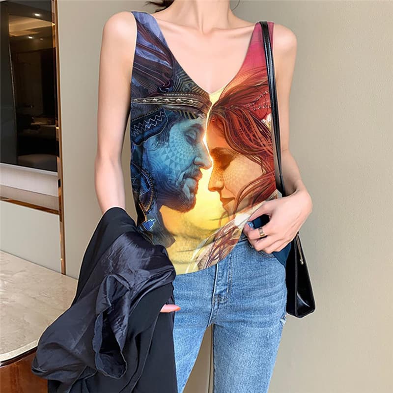 Indios Tank-Top women Lovely Sleeveless 3d Womens Clothing Streetwear Camisole