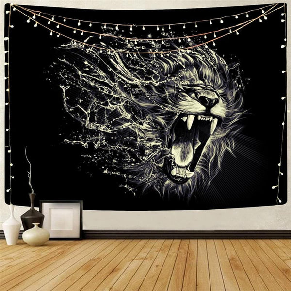 
Lion Tapestry Animal Home Tapestrys Anime Tapestries Abstract Rug Wall Harajuku Tenture Mandala
                