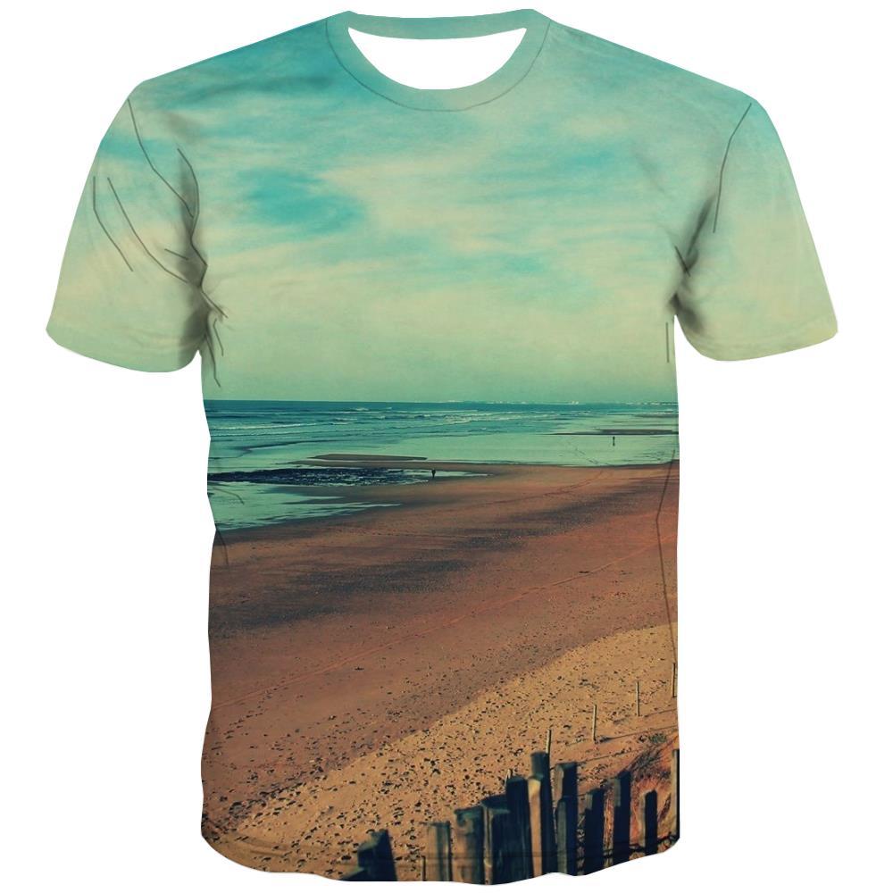 surf T shirts Men The sea Tshirt Printed sport T-shirts Graphic Cool Tshirts Casual - KYKU
