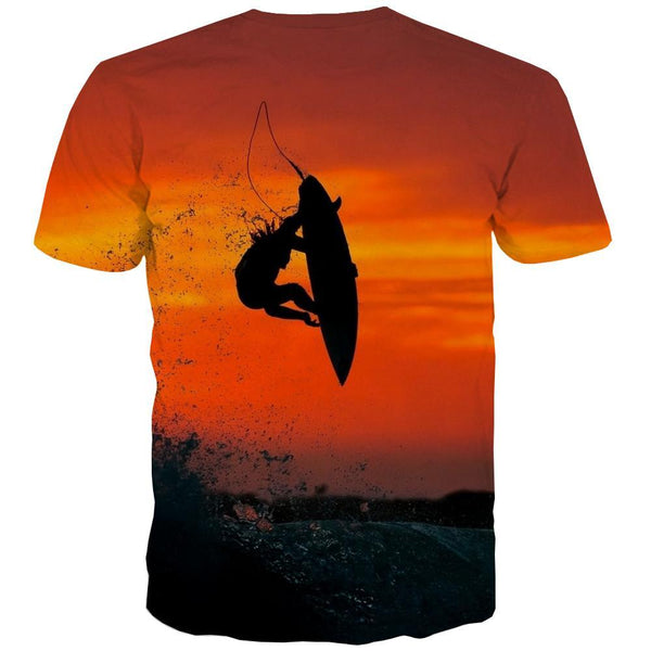 
surf T shirts Men The sea T-shirts 3d sport Shirt Print Cool T-shirts Graphic - KYKU
                