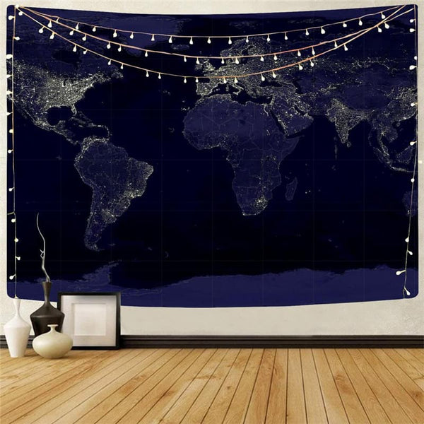 Abstract Tapiz Psychedelic Tapestries Map Tenture Mandala Wall Hanging