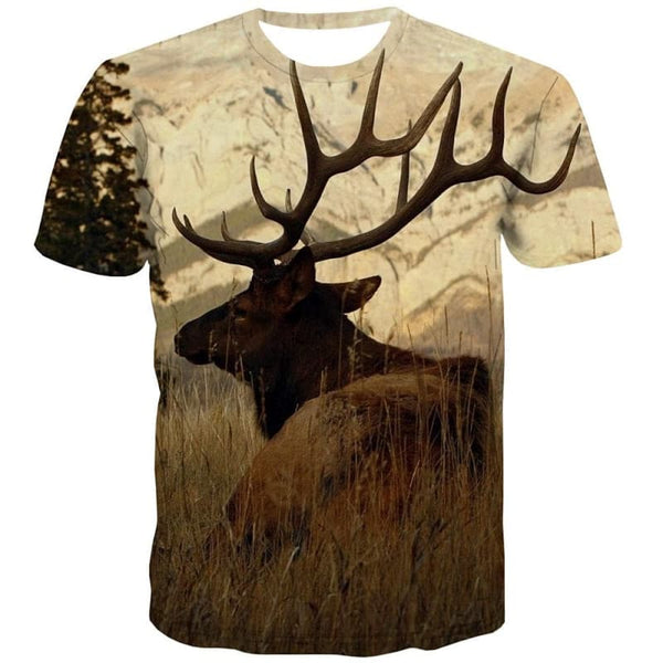 
Animal T shirt Men Hunting Tshirt Printed Landscape Tshirts Casual Harajuku Shirt Print
                