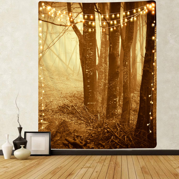 
Higurashi Tapiz forest Wall Tapestry yellow Tenture Mandala Wall Hanging
                