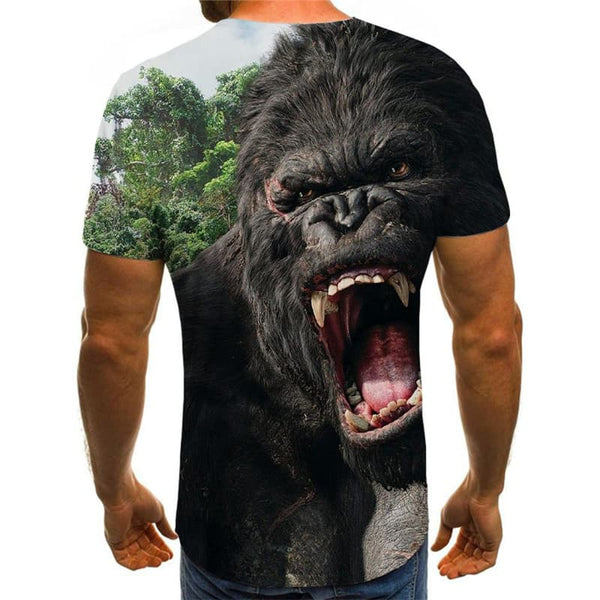 
Orangutan T-shirt Men Animal Shirt Print Ferocious Anime Clothes Harajuku Tshirts Casual
                