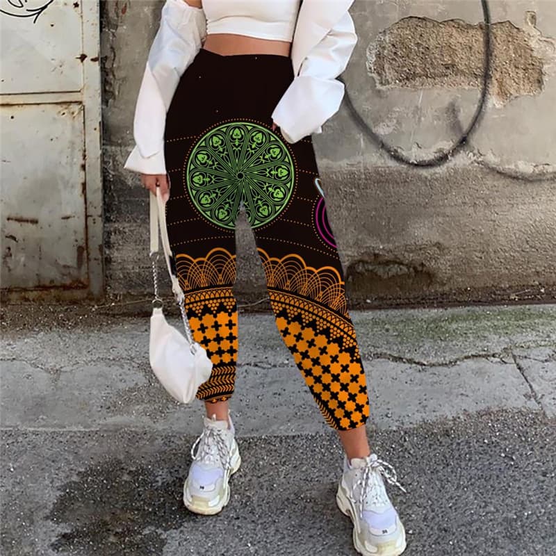 Galaxy Pants Women Space Jogger Pants Universe 3d Printed Colorful Casual Pant Art High Waist Pants