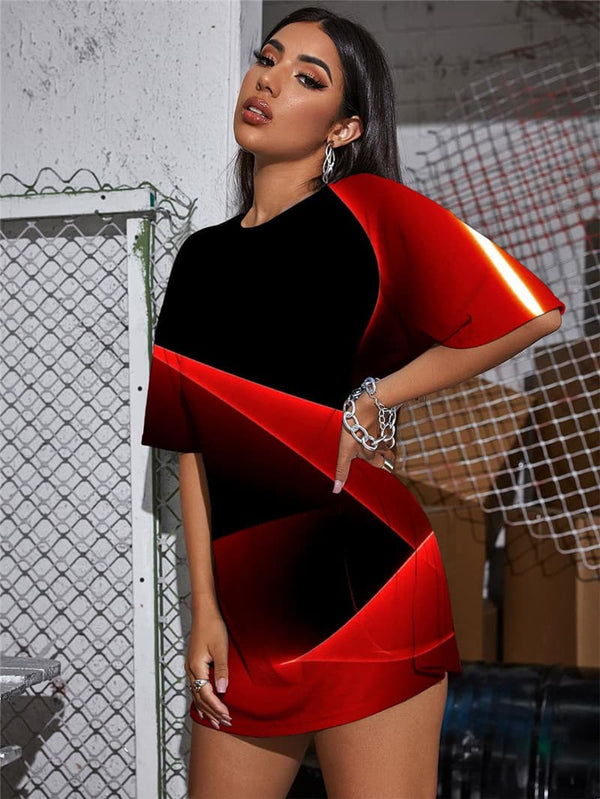 
Galaxy T Shirt Women Space Punk Rock Nebula T-shirts 3d Novel Tshirt Printed
                