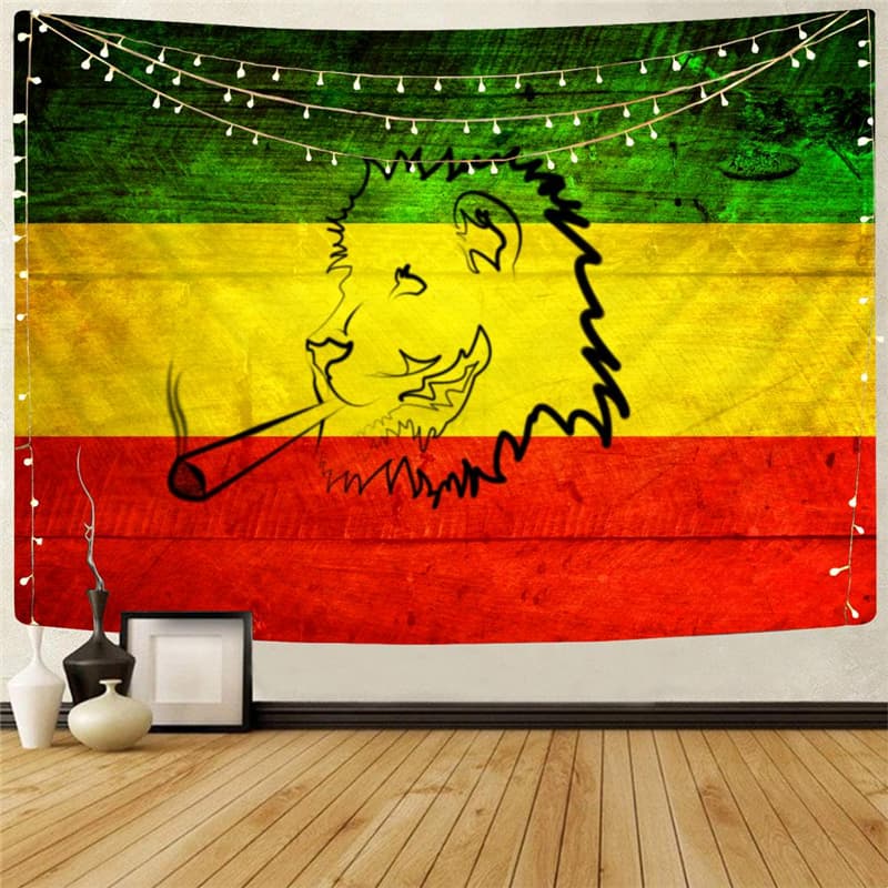 Lion Tapestry Animal Tapestries Anime Home Tapestrys Colorful Rug Wall Harajuku Wall Tapestry