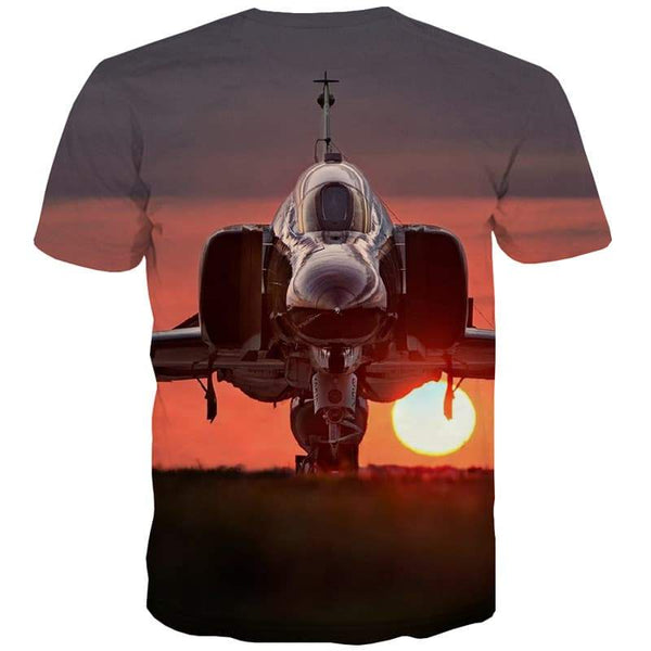 
Military T-shirt Men Sunset T shirts Funny Aircraft T-shirts 3d War Tshirt Printed - KYKU
                