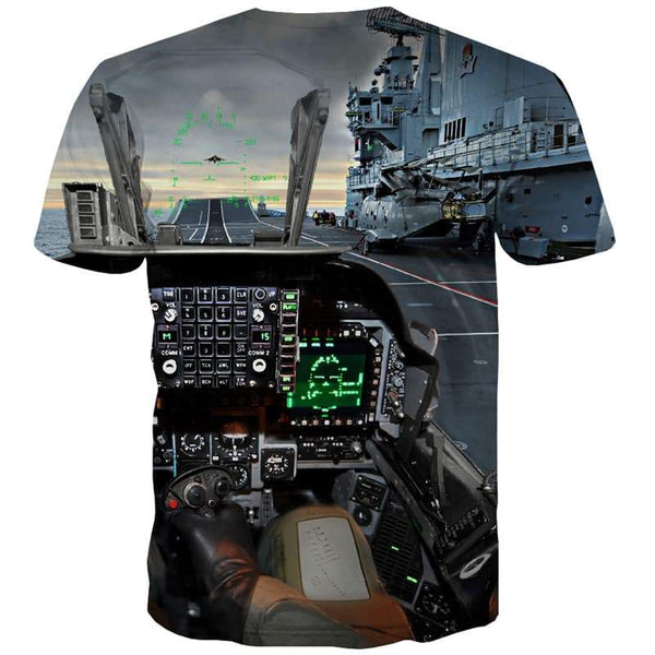
Military T-shirt Men Metal Tshirt Printed Landscape Tshirts Casual Ocean T-shirts 3d - KYKU
                