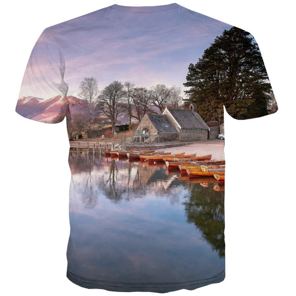 
Camping T shirts Men Sunset T-shirts 3d Forest T-shirts Graphic Flame T shirts Funny
                