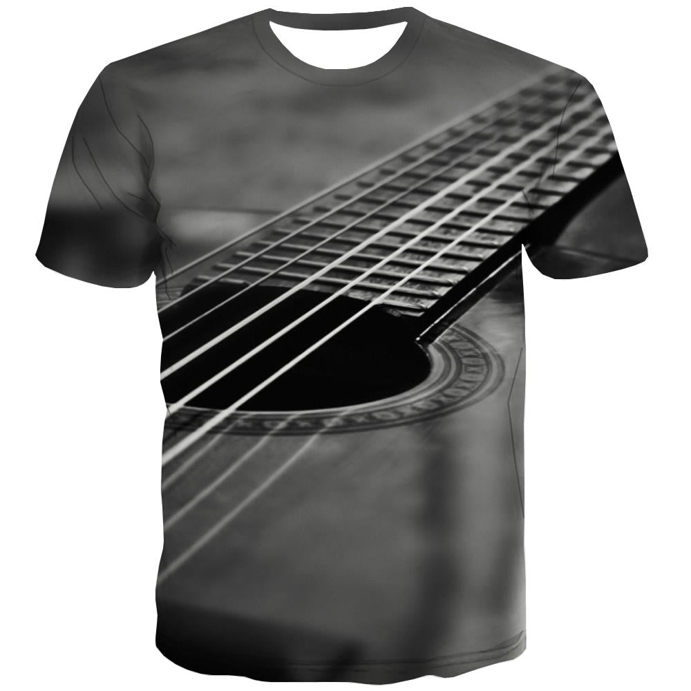 Music T-shirt Men Instrument T shirts Funny Retro Tshirts Cool Electronic Tshirts Novelty