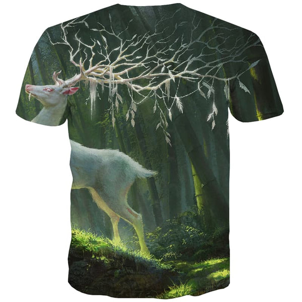 
Deer T shirts Men Animal Tshirts Cool Bamboo T-shirts 3d Harajuku T shirts Funny
                