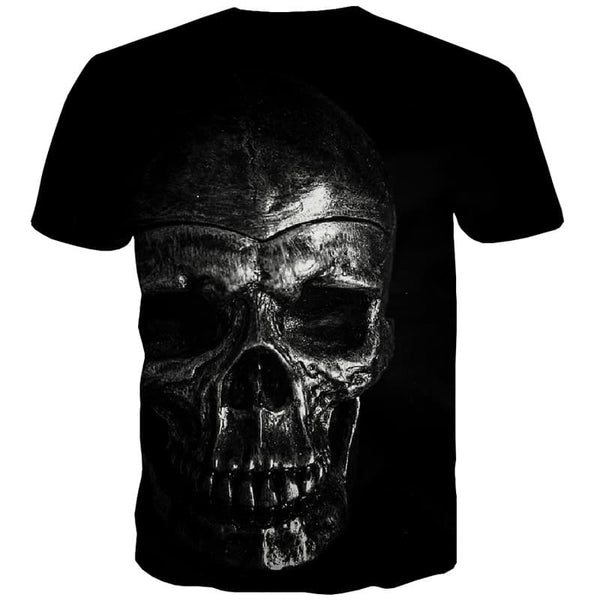 
Skull T-shirt Men Metal Tshirts Novelty Terror T shirts Funny Black Tshirts Casual - KYKU
                