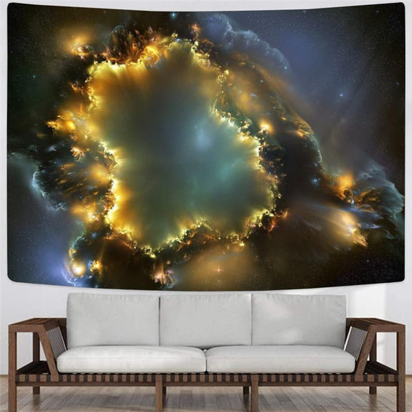 
Galaxy Tapestry Space Rug Wall Universe Tenture Mandala Black Hole Wall Tapestry
                