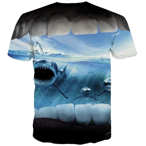
Shark T shirt Men Ocean T-shirts 3d Animal Anime Clothes Hip Hop Funny T shirts
                