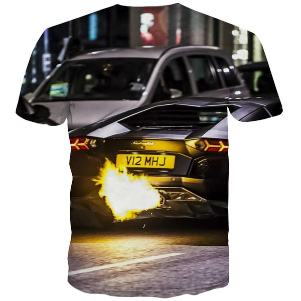 
Racing Car T-shirt Men Metal Tshirts Cool City Shirt Print Gray Tshirt Printed Retro Tshirt Anime
                