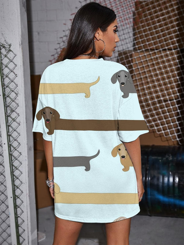 
Dog T Shirt Women Animal Summer Funny Tshirt Printed Lovely Punk Rock
                