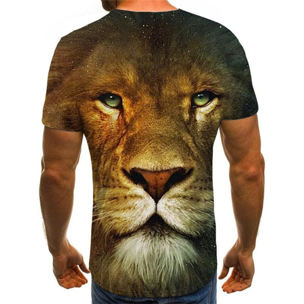 
Lion T shirt Men Animal Anime Clothes Galaxy Tshirts Casual Harajuku Shirt Print
                