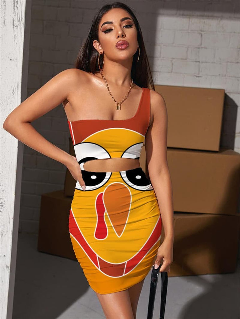 Thanksgiving Dresses Women Animal Hollow out Dresses Colorful Halter Sleeveless Funny Vestido Sexy | 3d T Shirts Online kykuclothing.com Thanksgiving Dresses Women Animal Hollow out Dresses Colorful Halter Sleeveless Funny Vestido Sexy | 3d T Shirts Online kykuclothing.com